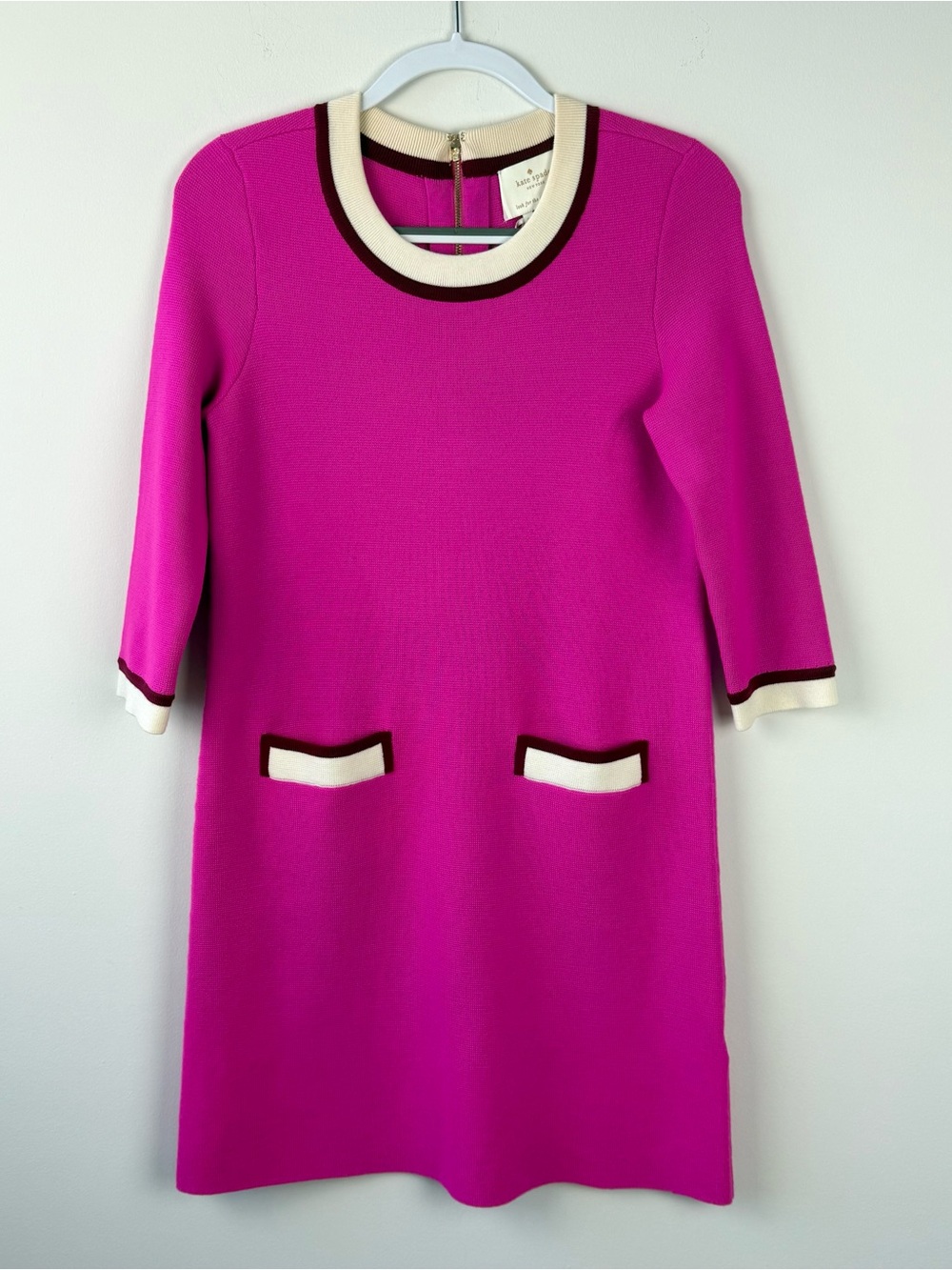 NWT Kate Spade Pink Knit Wool Nara Sweater Dress